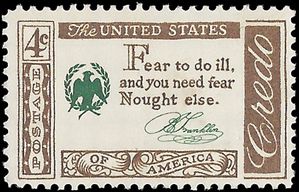 #1140 4c American Credo Benjamin Franklin 1960 Mint NH