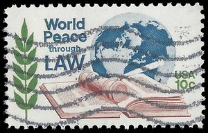 #1576 10c World Peace through Law 1975 Used