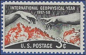 #1107 3c International Geophysical Year 1958 Mint NH