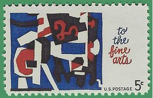 #1259 5c To the Fine Arts 1964 Mint NH