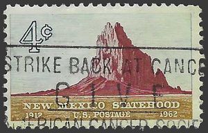 #1191 4c 50th Anniversary New Mexico Statehood 1962 Used