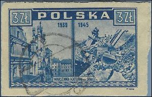 Poland # 375 1945 Used