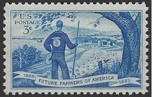 #1024 3c 25th Anniversary Future Farmers of America 1953 Mint NH
