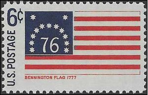 #1348 6c Historic American Flags Bennington 1968 Mint NH