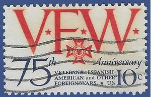 #1525 10c 75th Anniversary Veterans of Foreign Wars 1974 Used