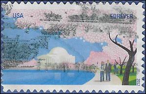 #4652 (45c Forever) Cherry Blossom Centennial 2012 Used