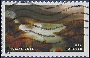 #4920 (49c Forever) Distant View of Niagara Falls Booklet Single 2014 Used