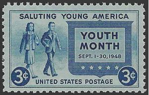 # 963 3c Saluting Young America 1948 Mint NH