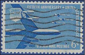 Scott C 49 6c 50th Anniversary U.S. Air Force 1957 Used