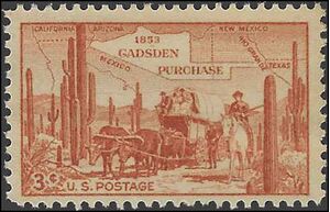 #1028 3c Gadsden Purchase Centenary 1953 Mint NH