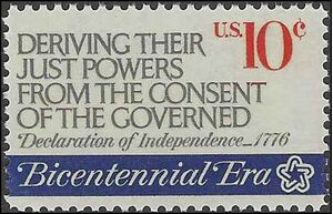 #1545 10c American Revolution Declaration of Independence 1974 Mint NH