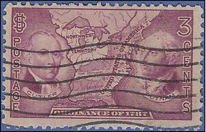 # 795 3c Ordinance of 1787 1937 Used