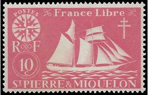 St. Pierre and Miquelon # 301 1942 Mint H