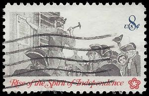 #1477 8c Posting a Broadside 1973 Used