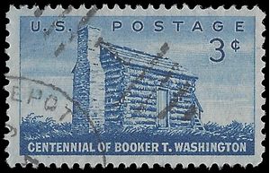 #1074 3c 100th Anniversary Booker T. Washington 1956 Used