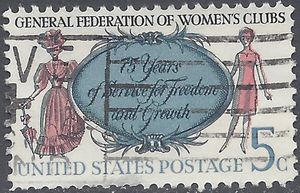 #1316 5c 75th Anniv. Federation of Women's Clubs 1966 Used