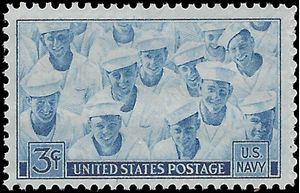 # 935 3c U.S. Navy in World War II 1945 Mint NH