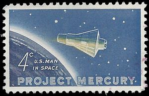 #1193 4c Project Mercury, Friendship 7, John Glenn 1962 Used