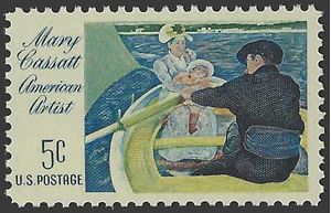 #1322a 5c Mary Cassatt 1966 Mint NH Tagged