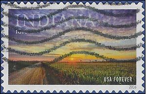 #5091 (47c Forever) Indiana Statehood 2016 Used