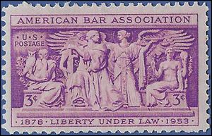 #1022 3c 75th Anniversary American Bar Assoc. 1953 Mint NH