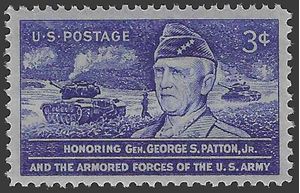 #1026 3c Gen. George S. Patton 1953 Mint NH