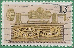 #1705 13c 100th Anniversary of the Phonograph 1977 Used