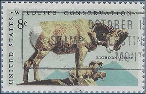 #1467 8c Wildlife Conservation Bighorn Sheep 1972 Used