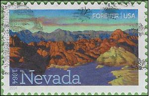 #4907 (49c Forever) Nevada Statehood 2014 Used