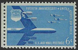 Scott C 49 6c 50th Anniversary U.S. Air Force 1957 Mint NH