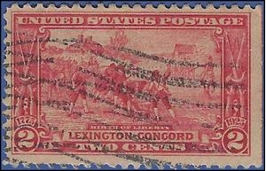 # 618 2c Lexington Concord Birth of Liberty 1925 Used