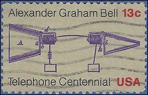 #1683 13c Telephone Centennial 1976 Used