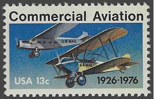 #1684 13c 50th Anniversary Commercial Aviation 1976 Mint NH