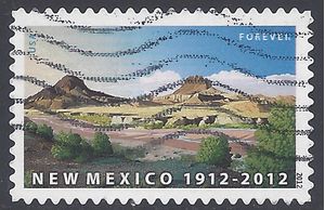 #4591 (44c Forever) New Mexico Statehood 2012 Used