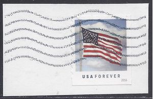 #5053 (49c Forever) U.S. Flag  Coil Single 2016 Used