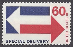 Scott E23 60c U.S. Special Delivery-Arrows 1971 Mint NH