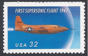 #3173 32c 50th Anniversary First Supersonic Flight 1997 Mint NH