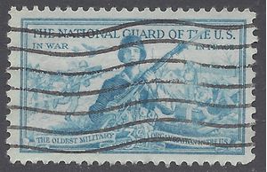 #1017 3c National Guard 1953 Used