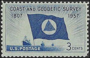 #1088 3c 150th Anniversary Coast and Geodetic Survey 1957 Mint NH