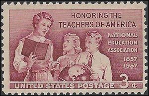 #1093 3c School Teachers of America 1957 Mint NH