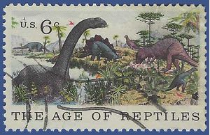 #1390 6c American Museum of Natural History Reptiles 1970 Used