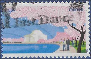 #4652 (45c Forever) Cherry Blossom Centennial 2012 Used