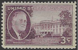 # 932 3c Franklin D. Roosevelt 1945 Mint NH