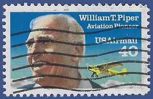 Scott C129 40c US Air Mail William T. Piper 1991 Used