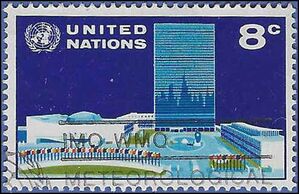 UN New York # 222 1971 Used