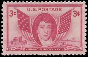 # 962 3c Francis Scott Key 1948 Mint NH