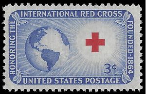#1016 3c International Red Cross 1952 Mint NH