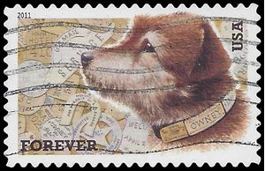 #4547 (44c Forever) Owney the Postal Dog 2011 Used