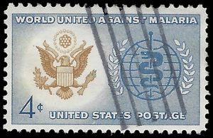 #1194 4c World United Against Malaria 1962 Used