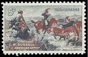 #1243 5c Charles M. Russell 1964 Mint NH